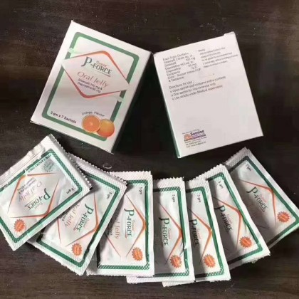 印度绿P 超强双效果冻伟哥 速效双效 水果果冻 Kamagra Pforce 西地那非+达泊西汀 每盒7包装 助勃延时